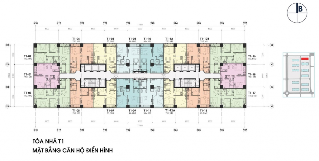 Thiết kế mặt bằng khu đô thị Vinhomes Times City
