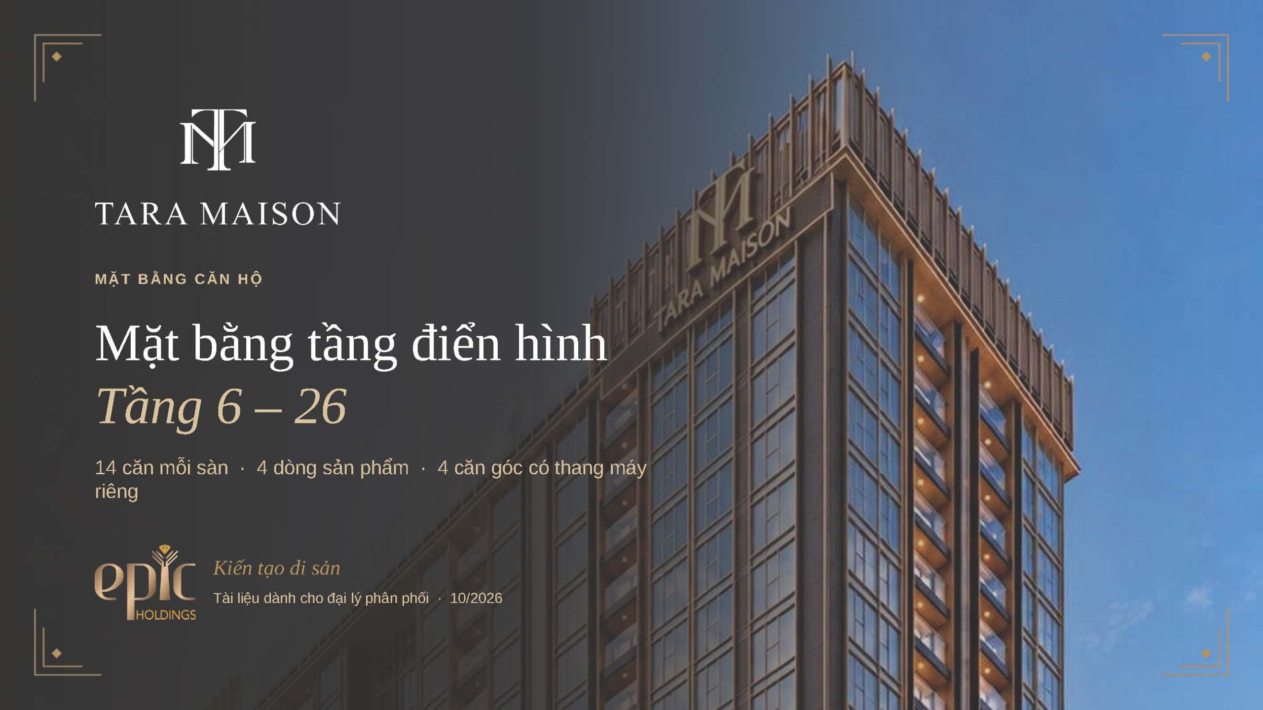 Mặt bằng thiết kế Tara Maison Mỹ Đình