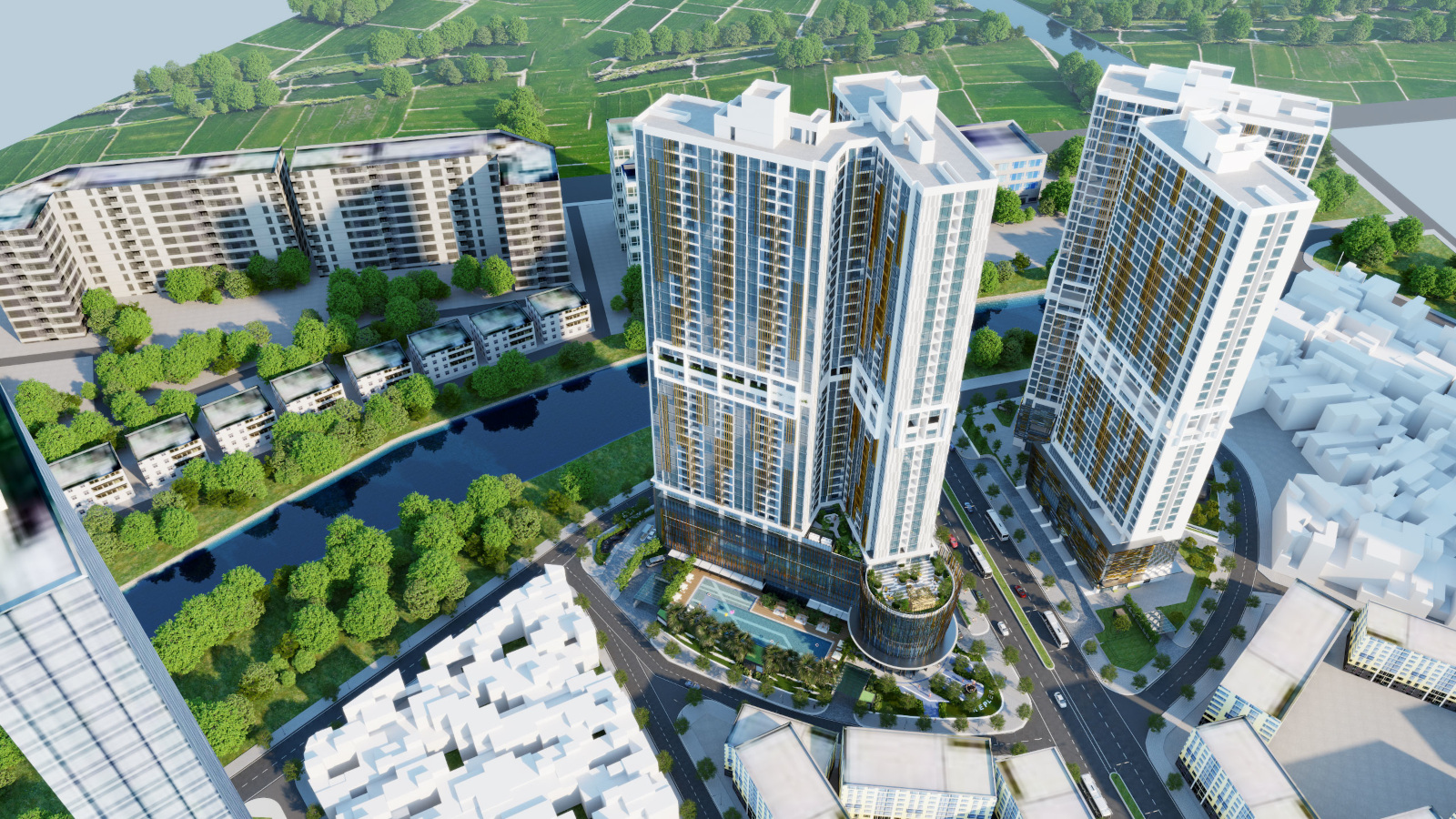 Tư vấn cho thuê Tháp đôi Kepler Land TSQ Mỗ Lao 