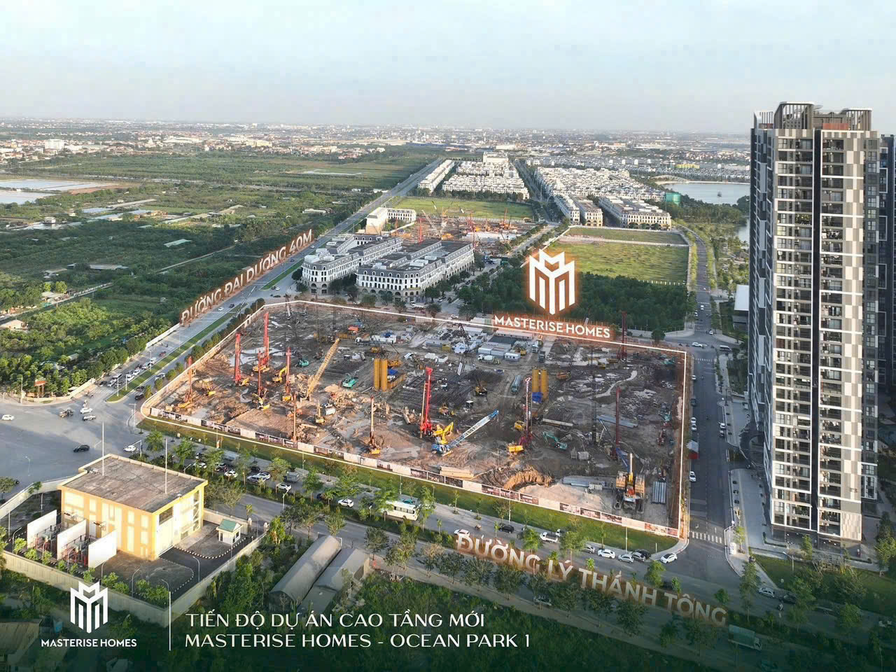 Tiến độ xây dựng Masteri Lakeside Vinhomes Ocean Park Gia Lâm