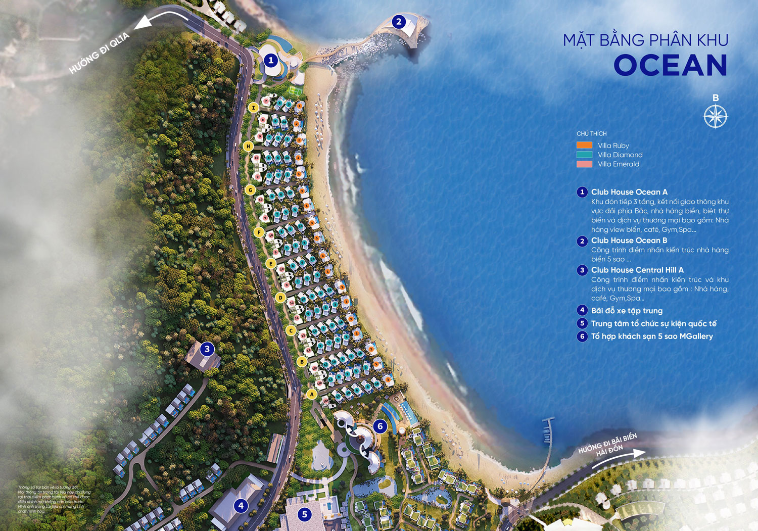 Mặt bằng thiết kế Mey Retreat Bãi Lữ tối ưu hóa công năng và tầm nhìn panorama vịnh biển rực rỡ