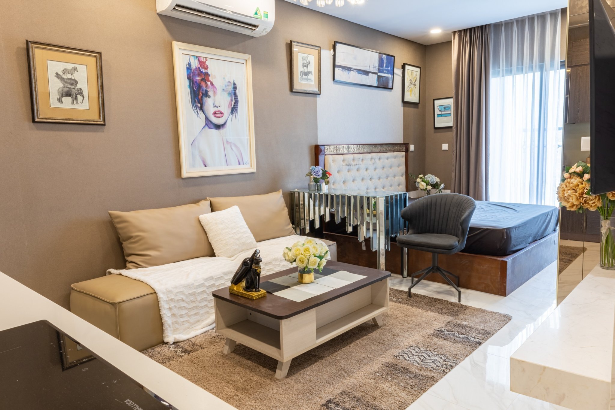Cho thuê căn hộ chung cư 2 phòng ngủ  D’ El Dorado Tân Hoàng Minh - Phú Thanh, Phú Thượng