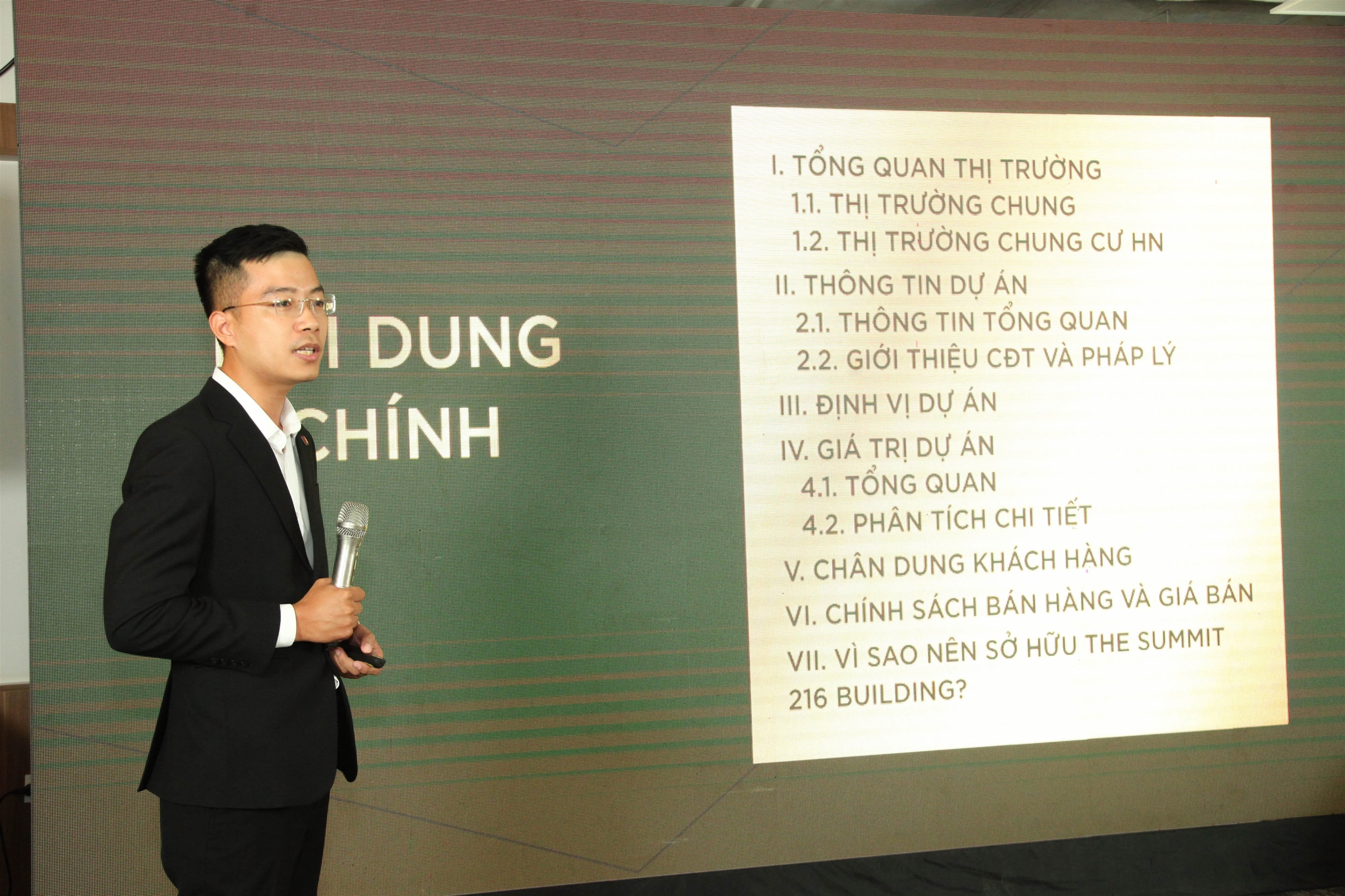 Giám đốc dự án Trần Thanh Hà có đôi lời phát biểu về dự án