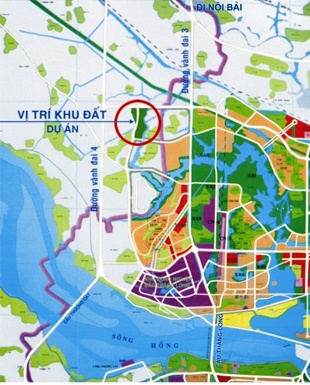 Vị trí khu đô thị Hà Phong