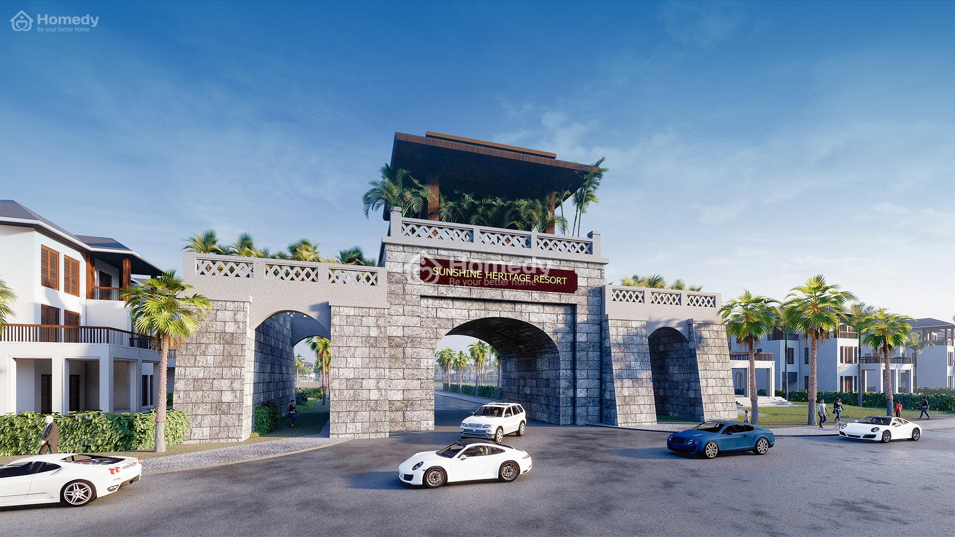 Đường đi đến dự án Sunshine Heritage Resort
