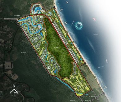 Đường đến dự án Noble Golf and Resort Lăng Cô