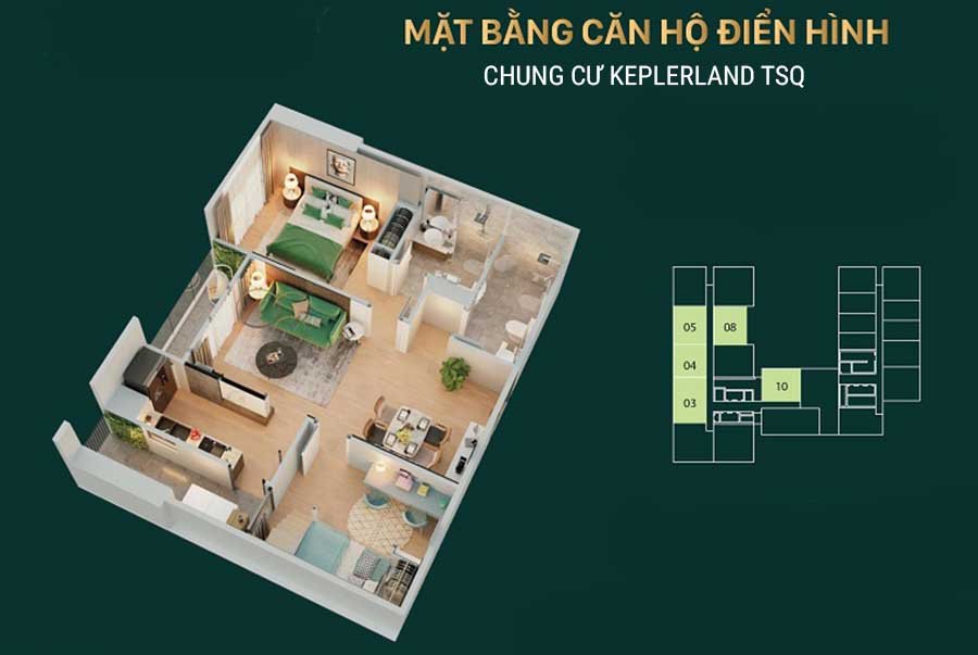 Thiết kế dự án Tháp đôi Kepler Land TSQ Mỗ Lao