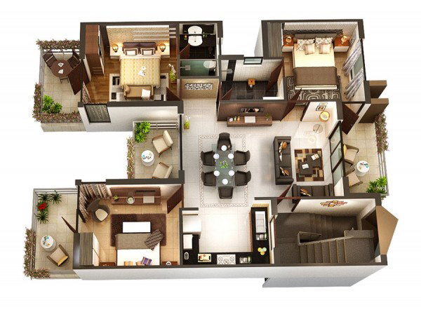 Cho thuê căn hộ 3 phòng ngủ Vinhomes Giảng Võ