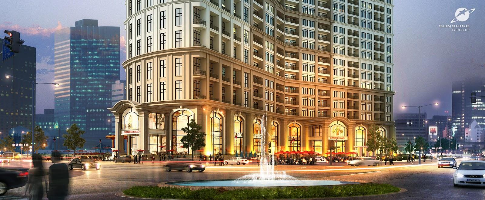 Cho thuê shophouse Chung cư Sunshine Palace Hoàng Mai
