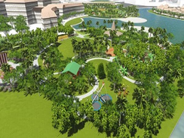 Công viên trung tâm dự án Khu đô thị Nam An Khánh Sudico Hoài Đức
