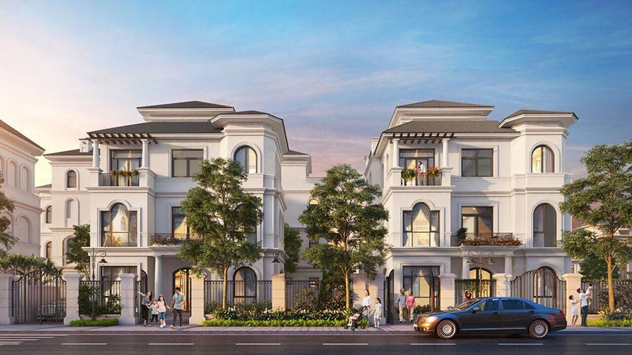 Thiết kế mặt bằng các sản phẩm chính tại Vinhomes Green Villas