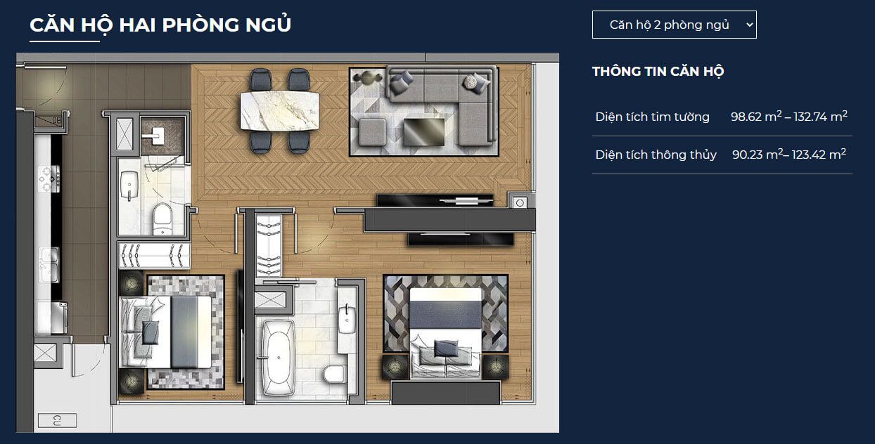 Mặt bằng thiết kế Wyndham Soleil Đà Nẵng