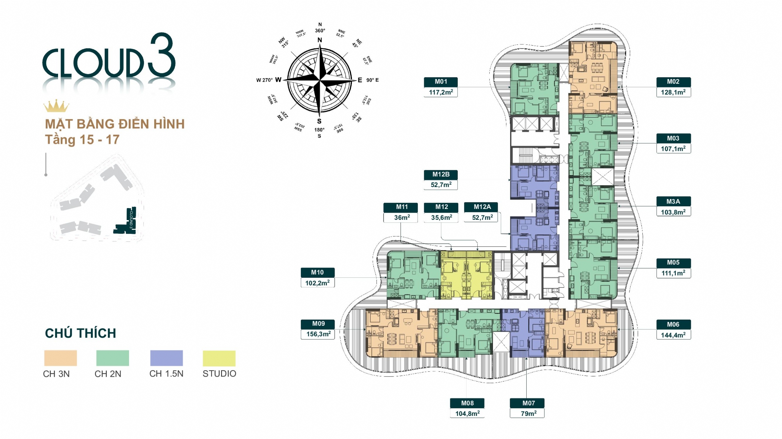 Mặt bằng Royal Mansion tối ưu không gian sống chuẩn đô thị hiện đại