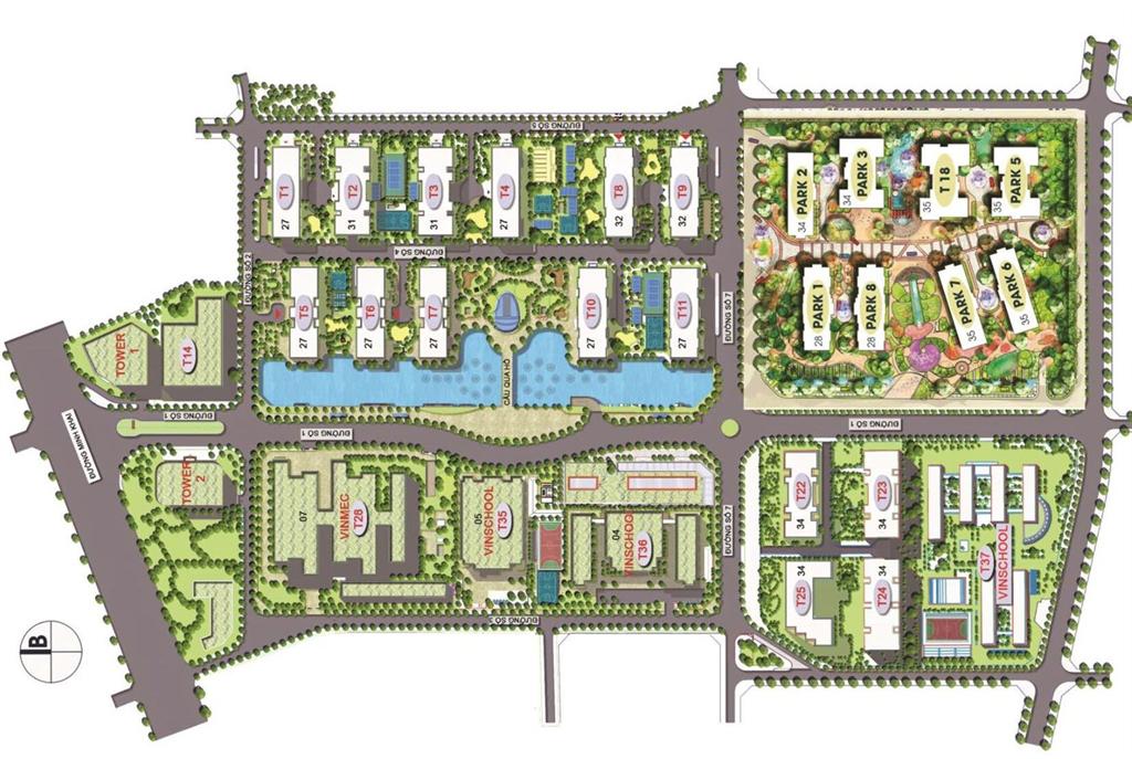 Mặt Bằng Thiết Kế Vinhomes Times City