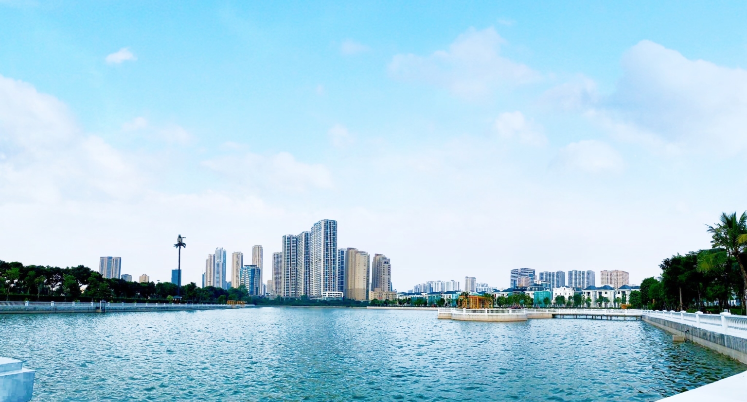 Không gianh xanh giữa lòng THành phố tại Vinhomes Green Bay
