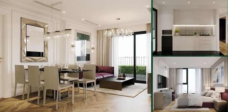 Cho thuê căn hộ 1 phòng ngủ D’. Diamant Bleu Tân Hoàng Minh Việt Hưng