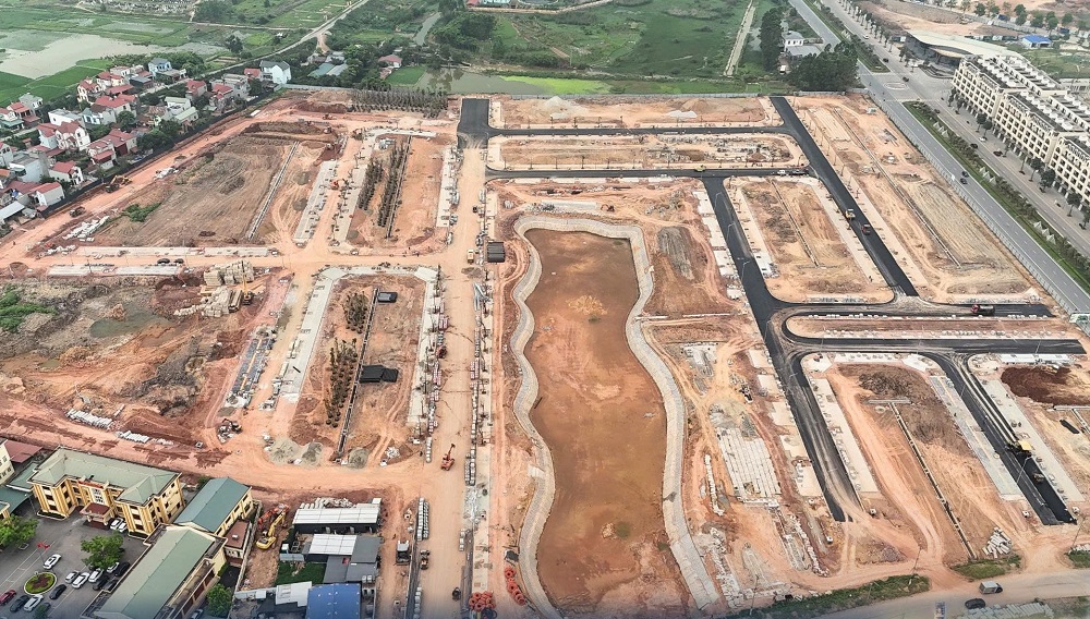 Tiến độ xây dựng The Crown Đại Hoàng Sơn Bắc Ninh và nhịp điệu thi công khẩn trương