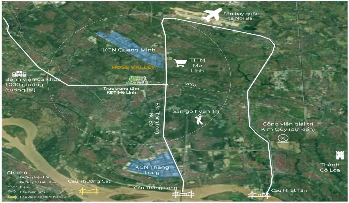 Tổng quan dự án Rose Valley Mê Linh