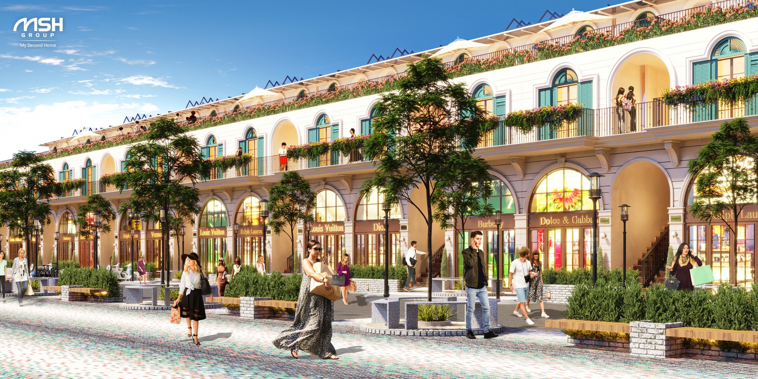 Cho thuê shophouse Athens KVG  Mozzadiso 