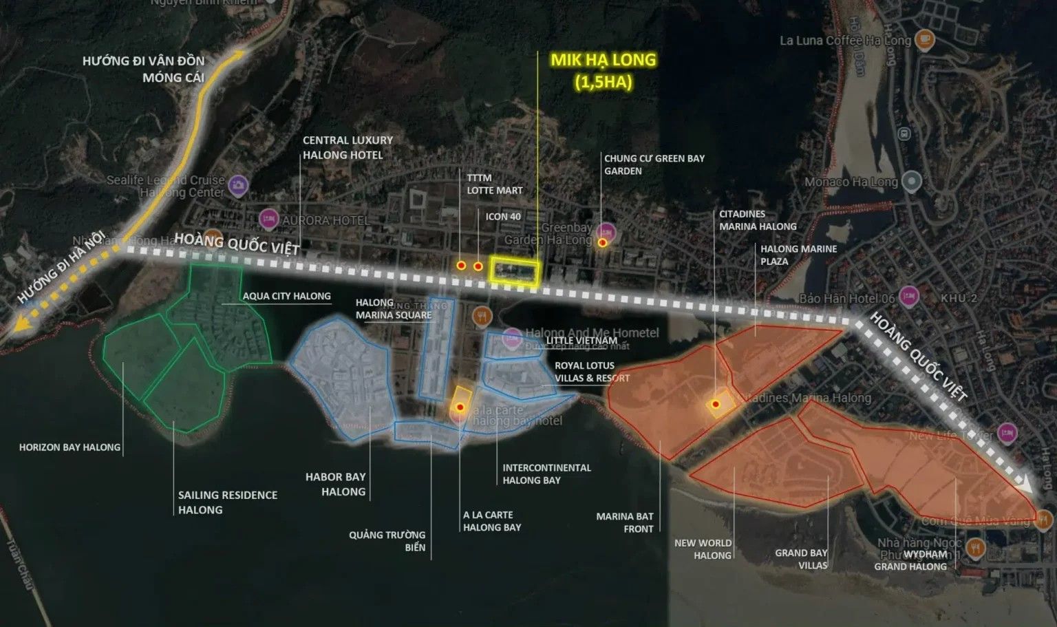 Đường đến Imperia Holiday Hạ Long