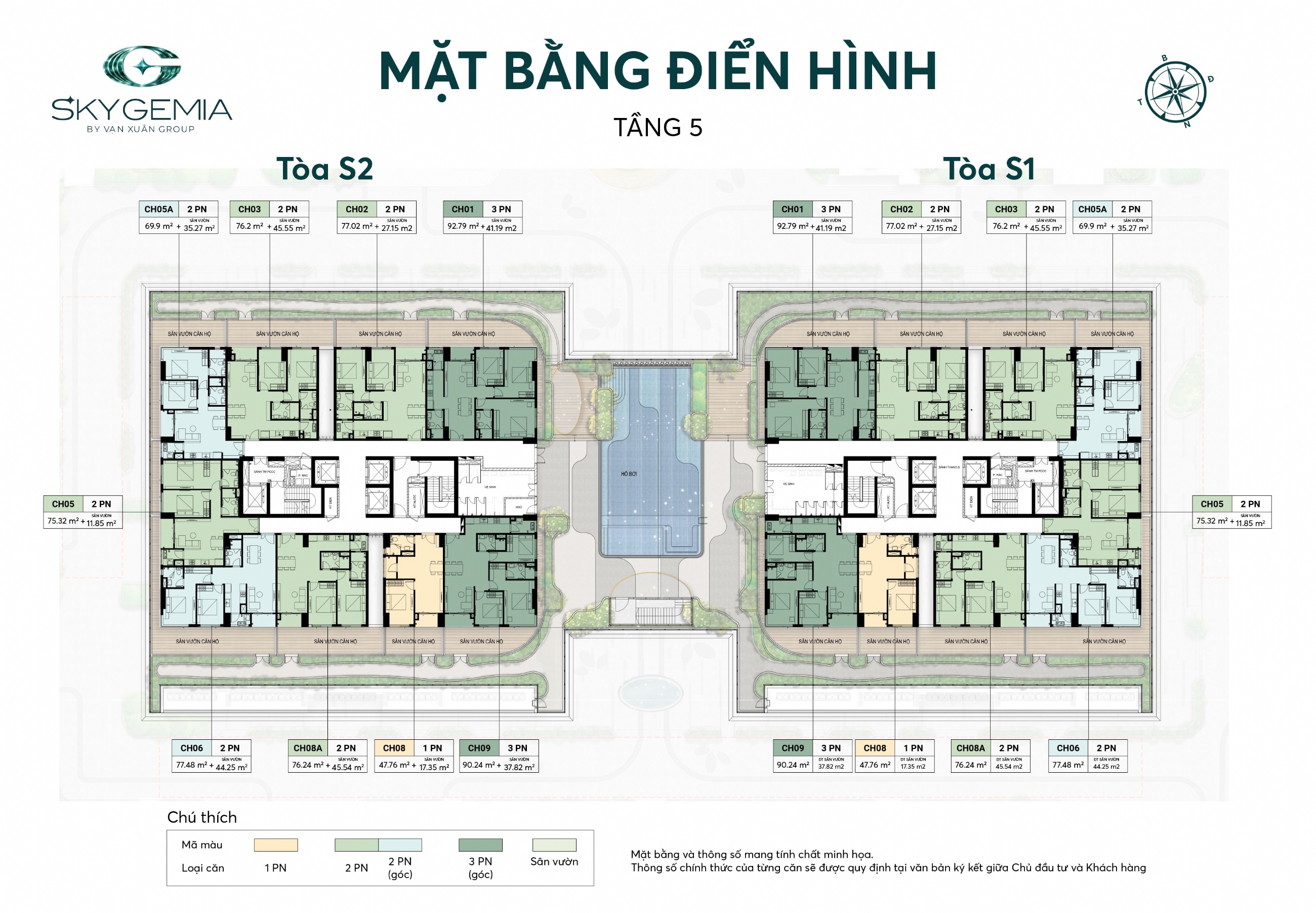 Mặt bằng thiết kế Sky Gemia Hải Dương và sự đột phá trong nghệ thuật sắp đặt không gian sống