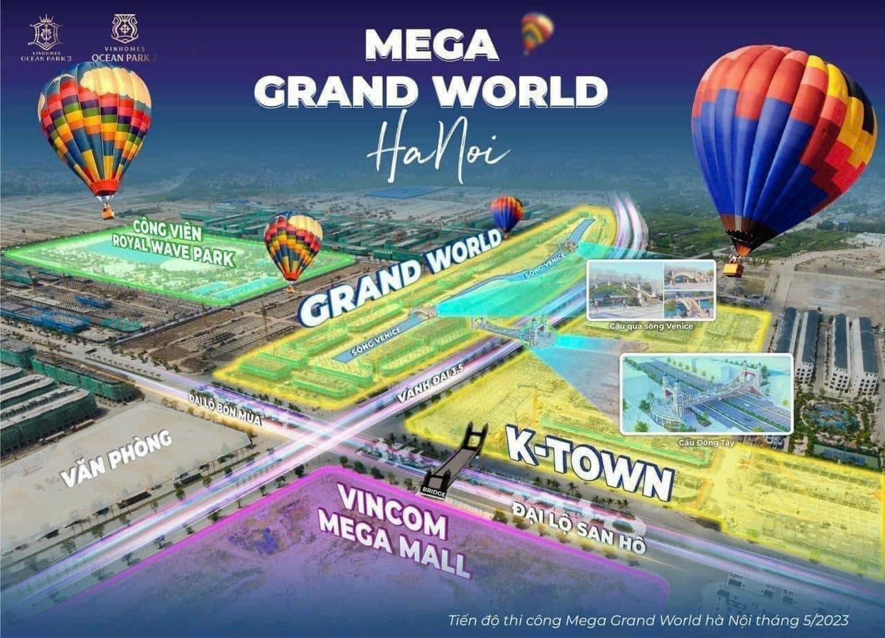 Quy hoạch Mega Grand World Hà Nội