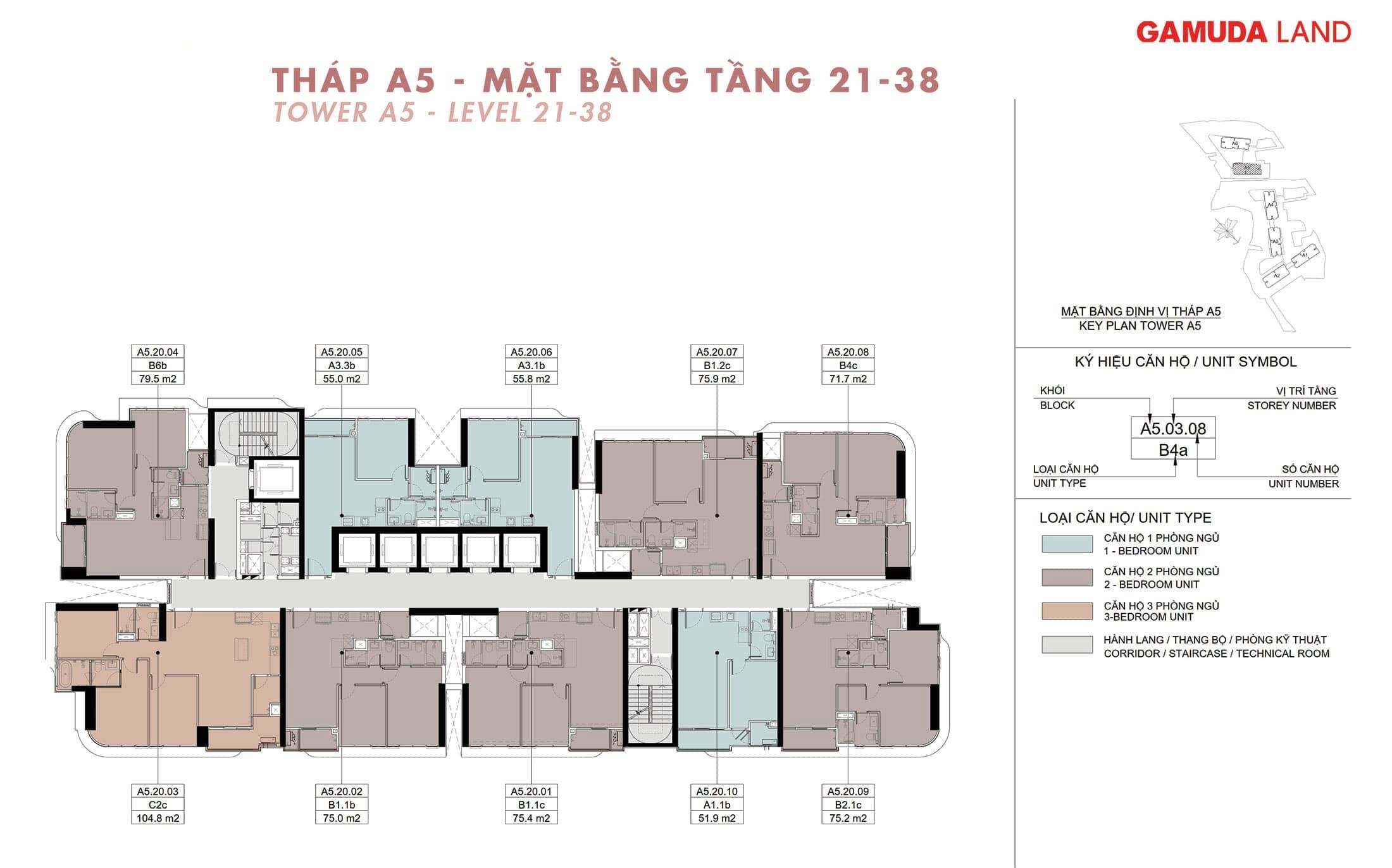 Mặt bằng thiết kế dự án Ambience Gamuda Hải Phòng