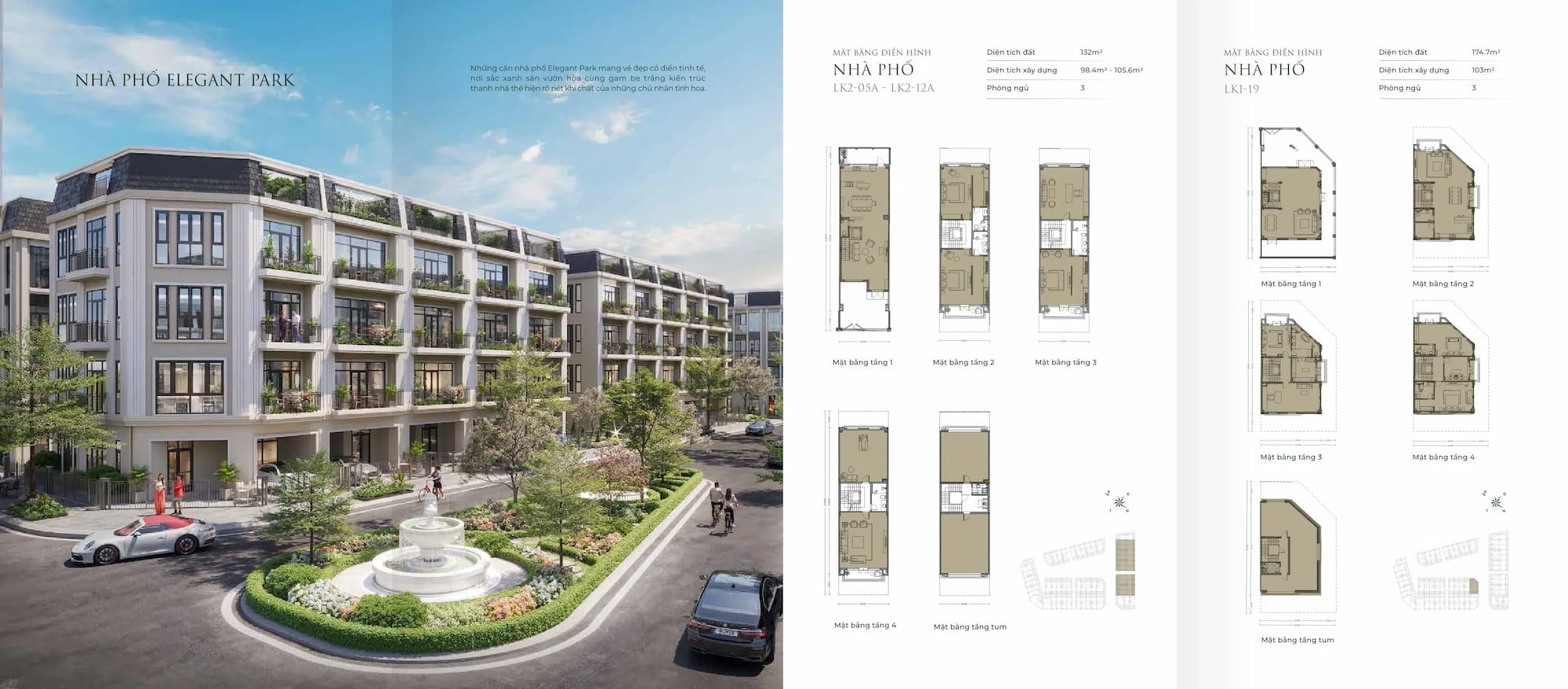 Nhà mẫu dự án Elegant Park Thạch Bàn