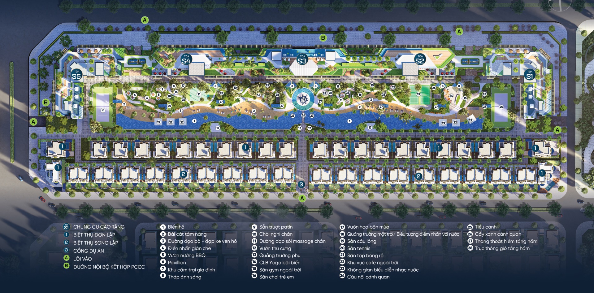 Mặt bằng thiết kế Sunshine Crystal River 