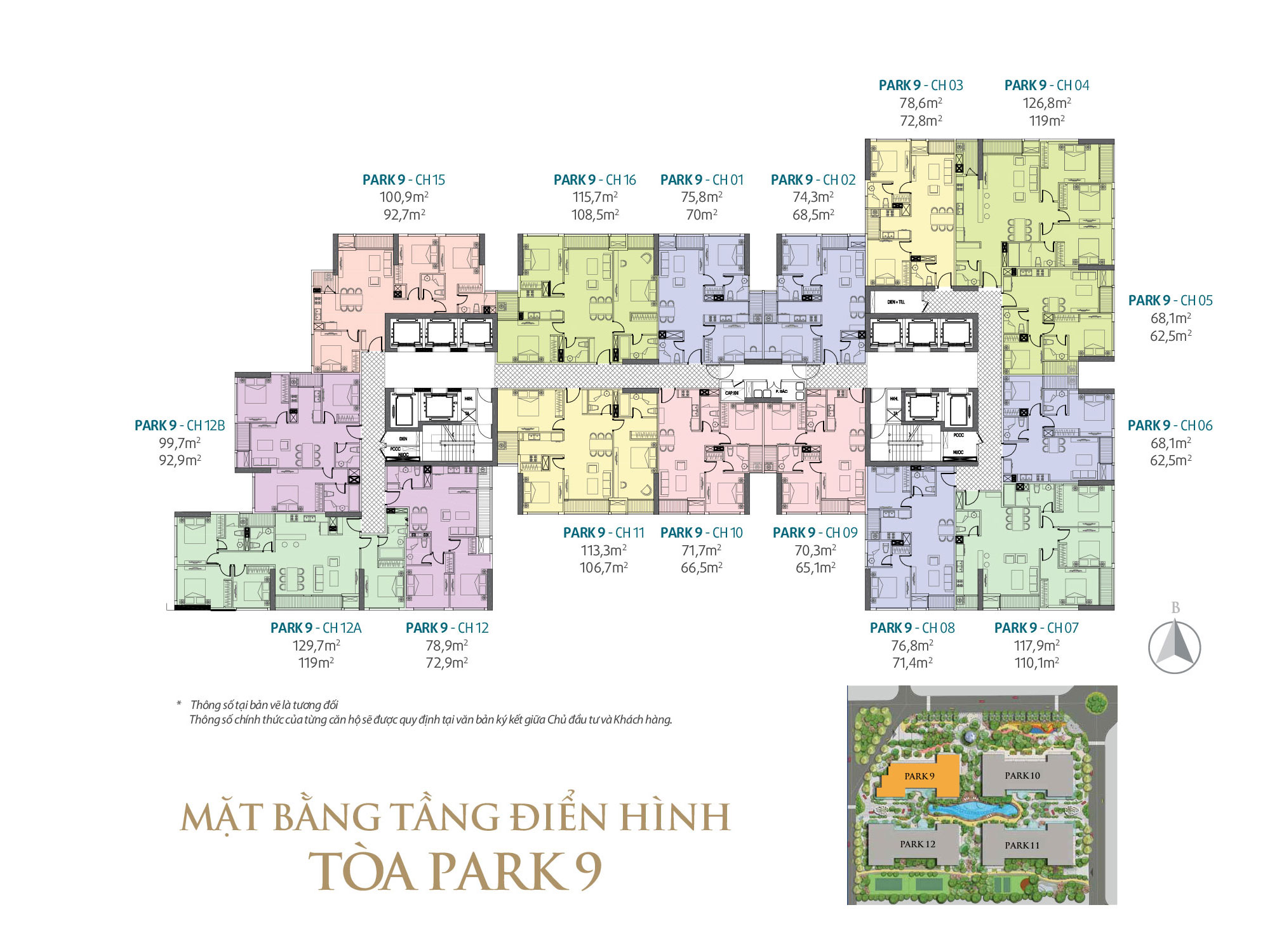 Thiết kế mặt bằng khu đô thị Vinhomes Times City