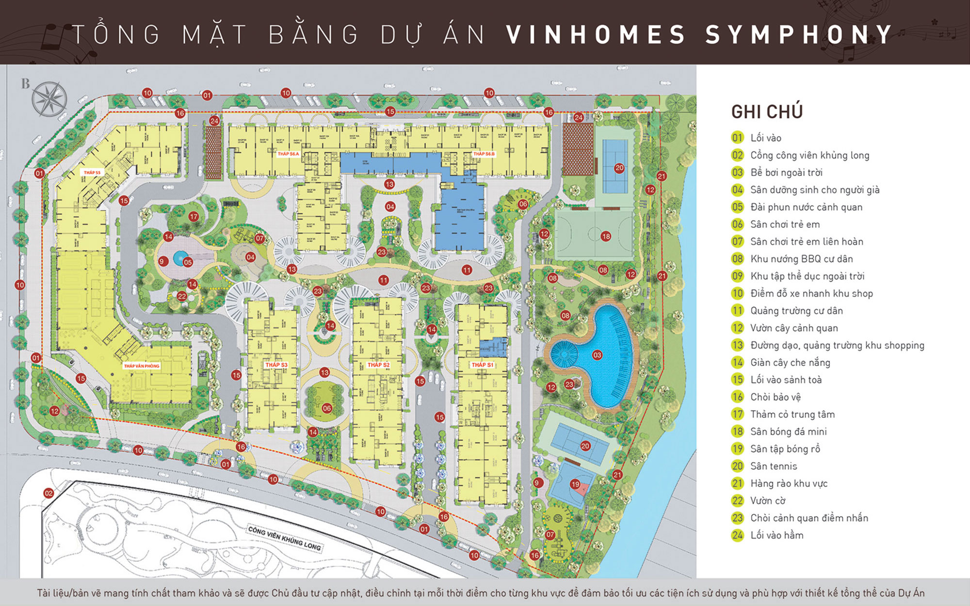 mặt bằng thiết kế chung cư Vinhomes Symphony