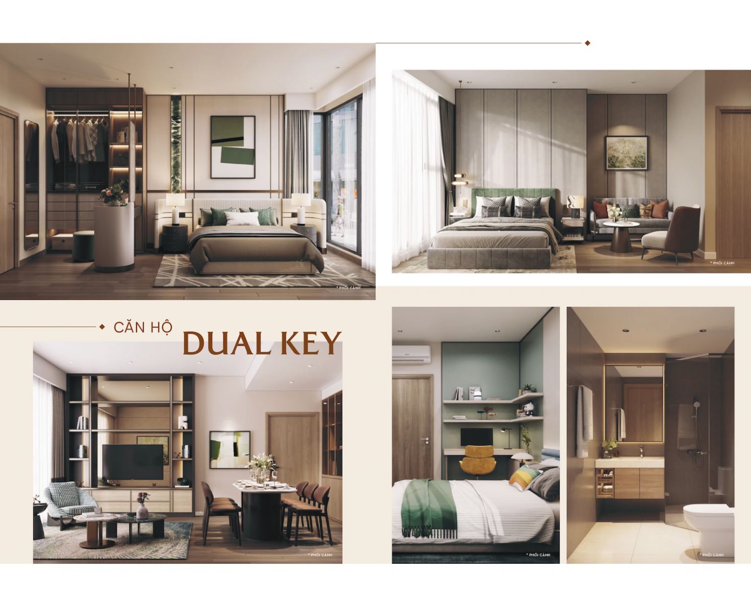 Cho thuê căn hộ Dual Key chung cư Masteri Rivera Đà Nẵng