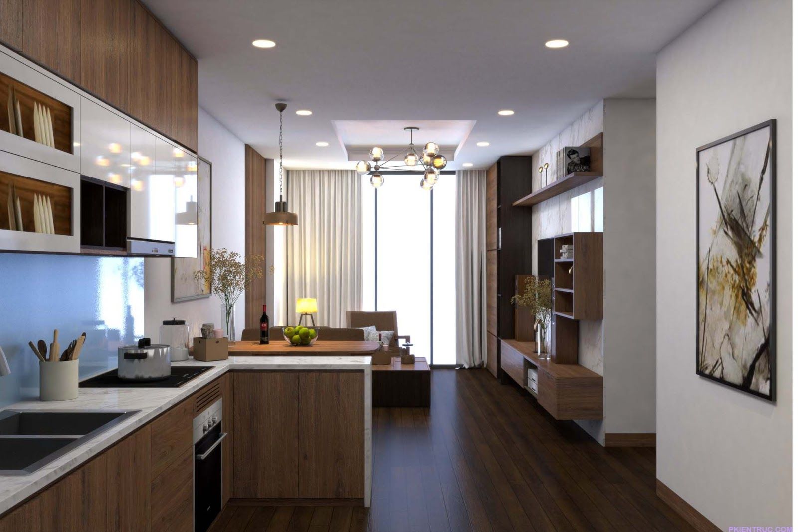 Cho thuê căn hộ penthouse Watermark 395 Lạc Long Quân, Tây Hồ