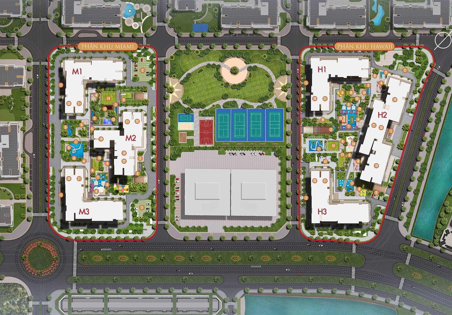 Mặt bằng thiết kế Masteri Waterfront 