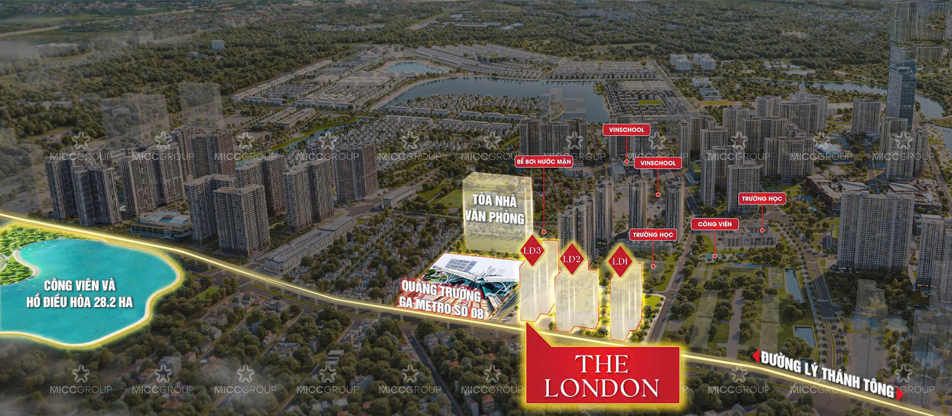 Các loại hình sản phẩm The London Vinhomes Ocean Park 