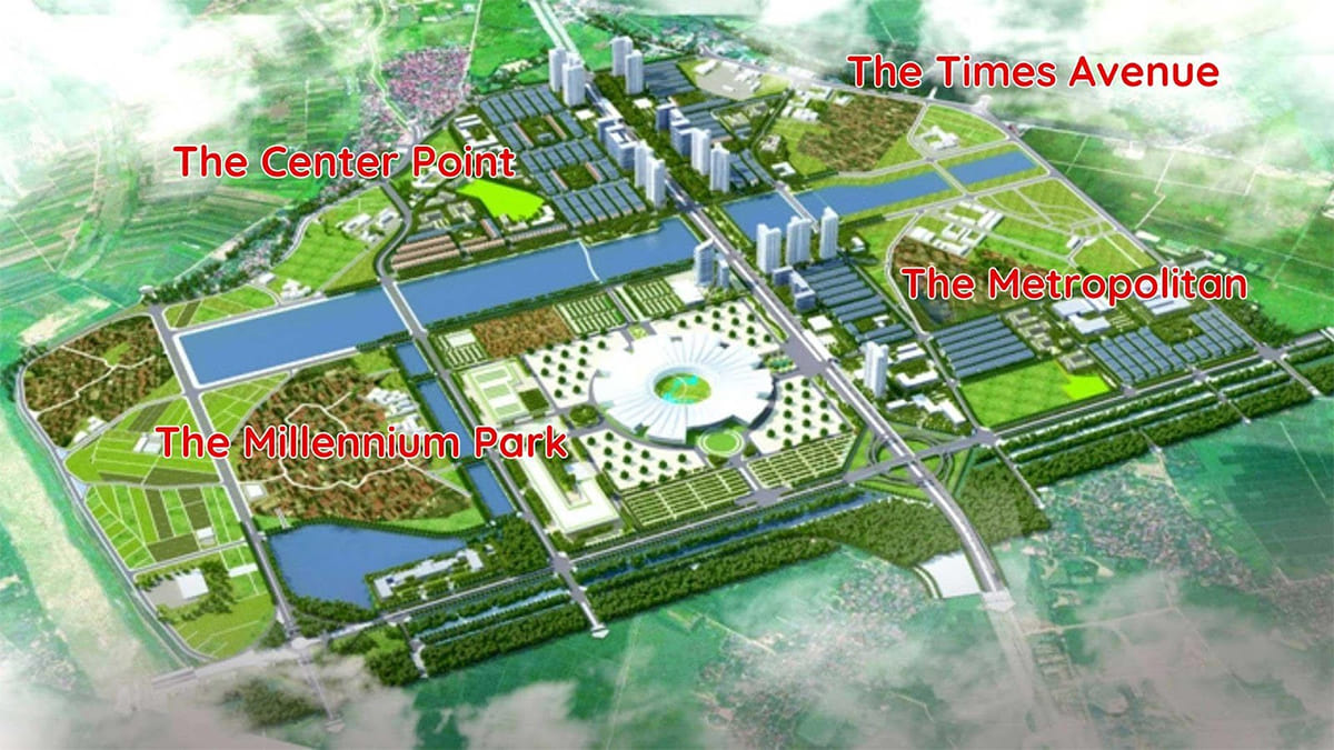 Quy hoạch mặt bằng The Times Avenue Vinhomes Cổ Loa 
