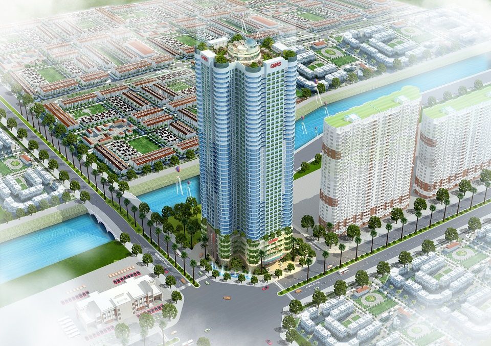 Cho thuê căn hộ 2 phòng ngủ chung cư QMS Top Tower Tố Hữu