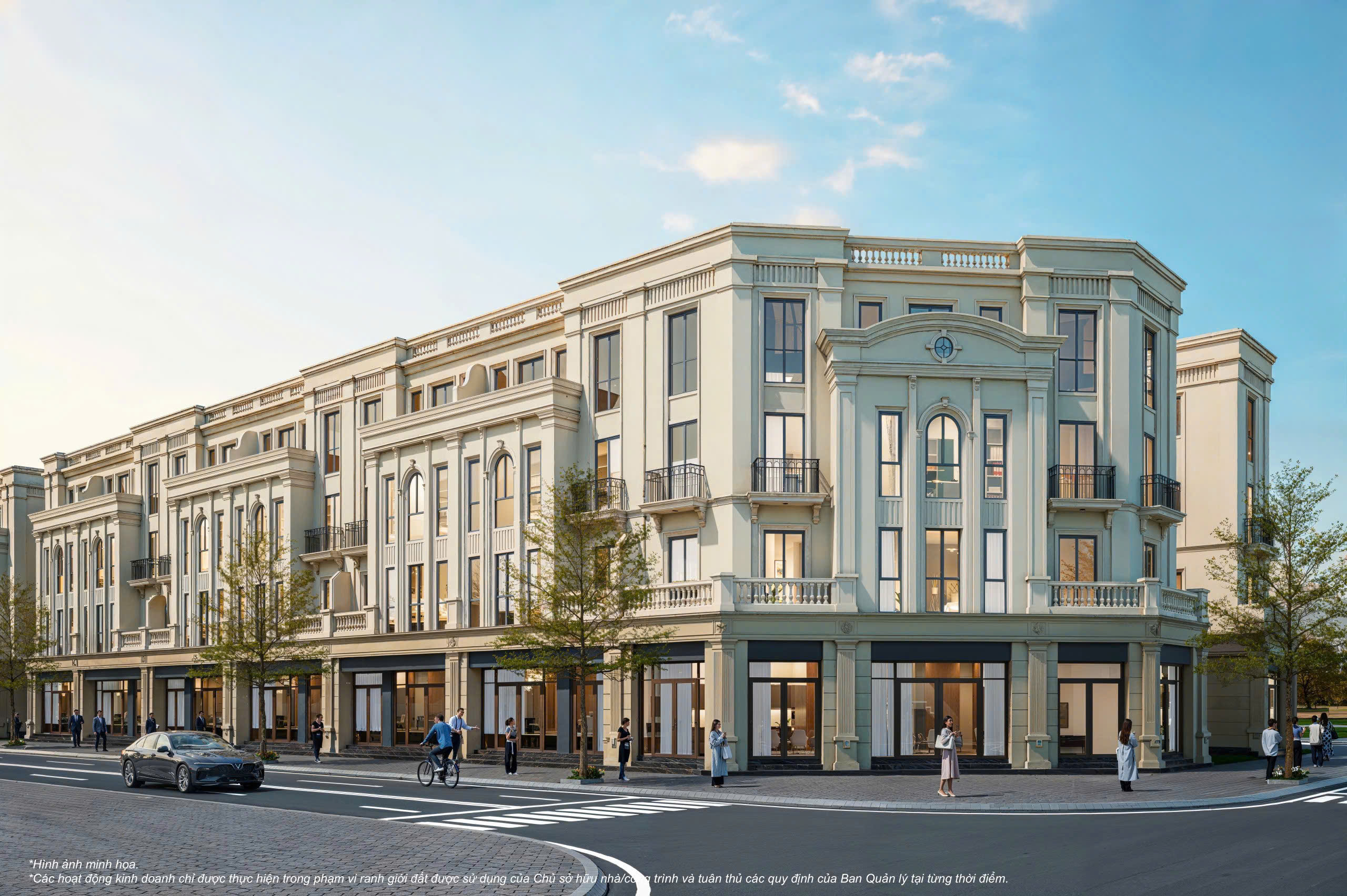 Cho thuê nhà liền kề khu MẶT TRĂNG - Luna Park Vinhomes Golden City Dương Kinh