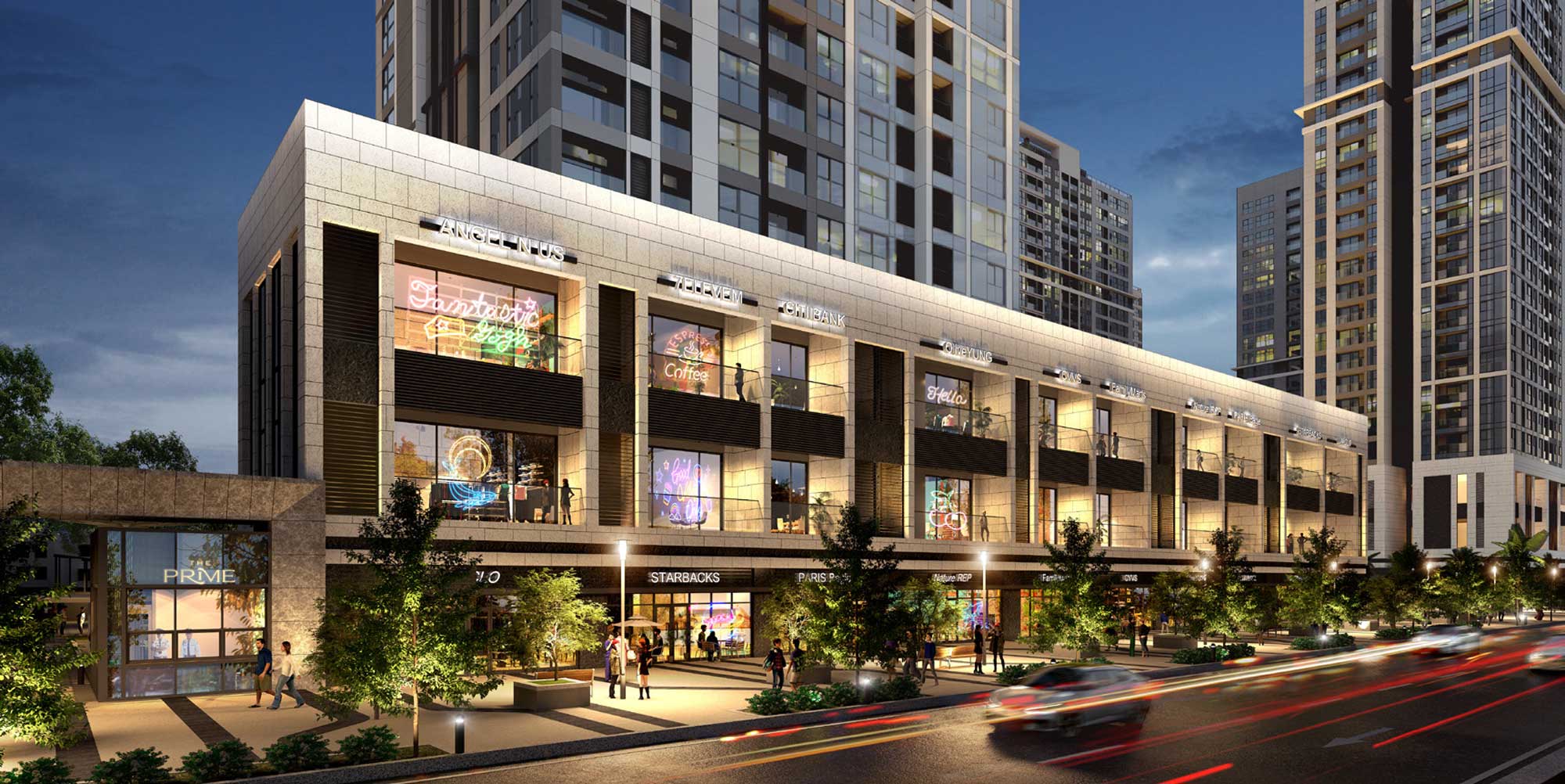 Cho thuê shophouse chân khối đế Starlake The Prime Tây Hồ Tây