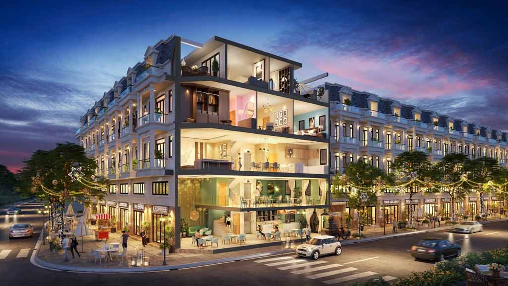 mặt bằng thiết kế shophouse Vinhomes Golden Avenue