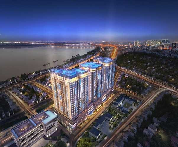 Cho thuê căn hộ Duplex Sun Grand City Quảng An