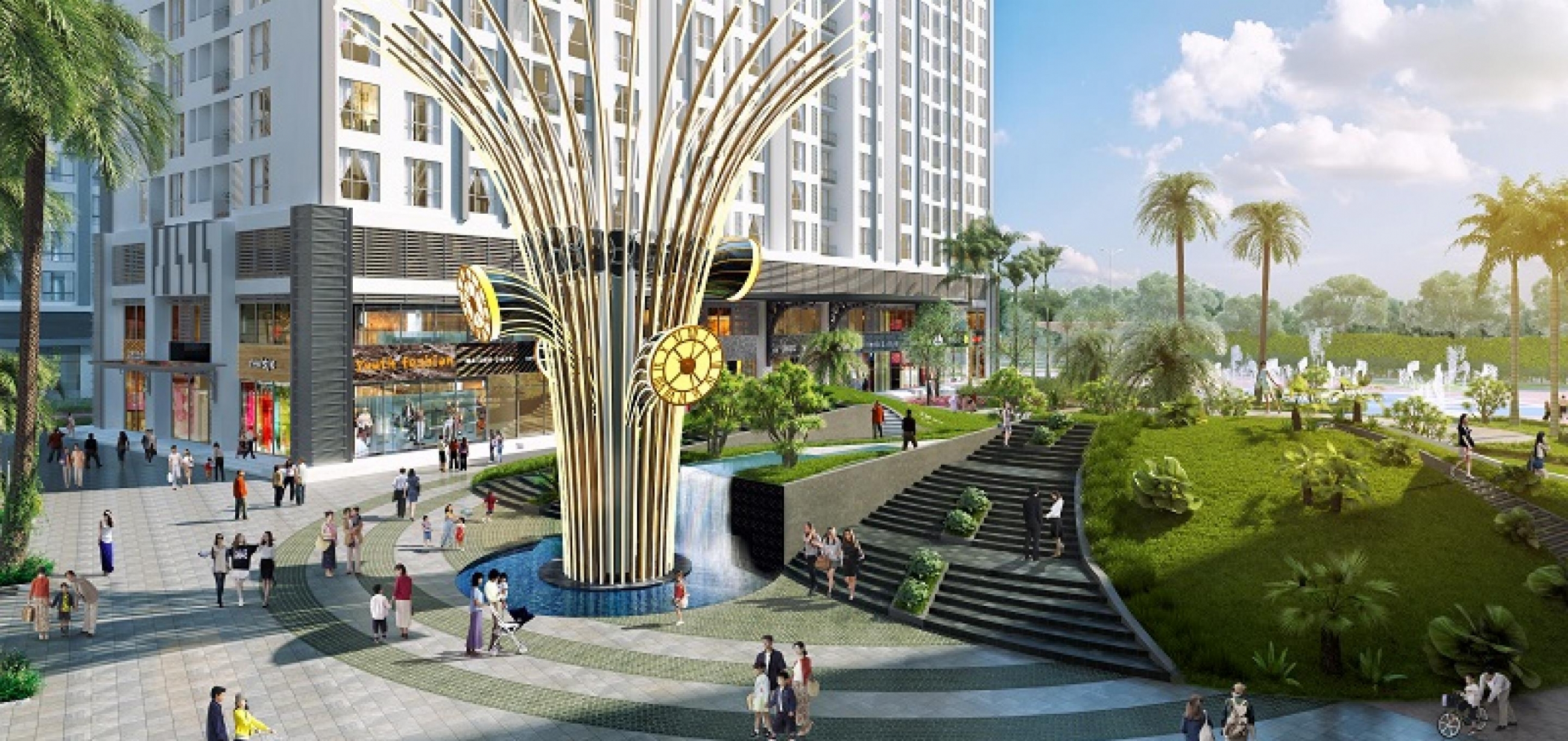 Phong cách kiến trúc và xây dựng Vinhomes Times City