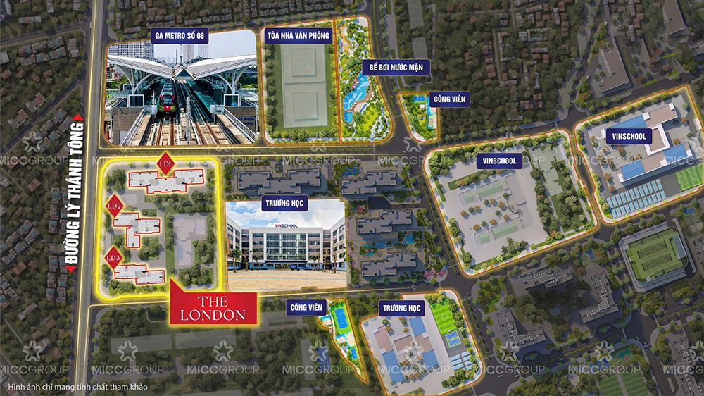 Vị trí dự án The London Vinhomes Ocean Park Gia Lâm