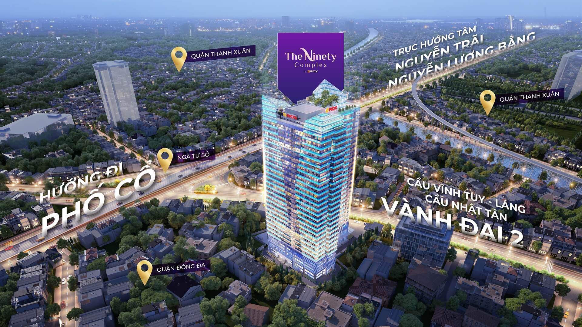 Đường đi đến dự án The Ninety Complex 90 Đường Láng