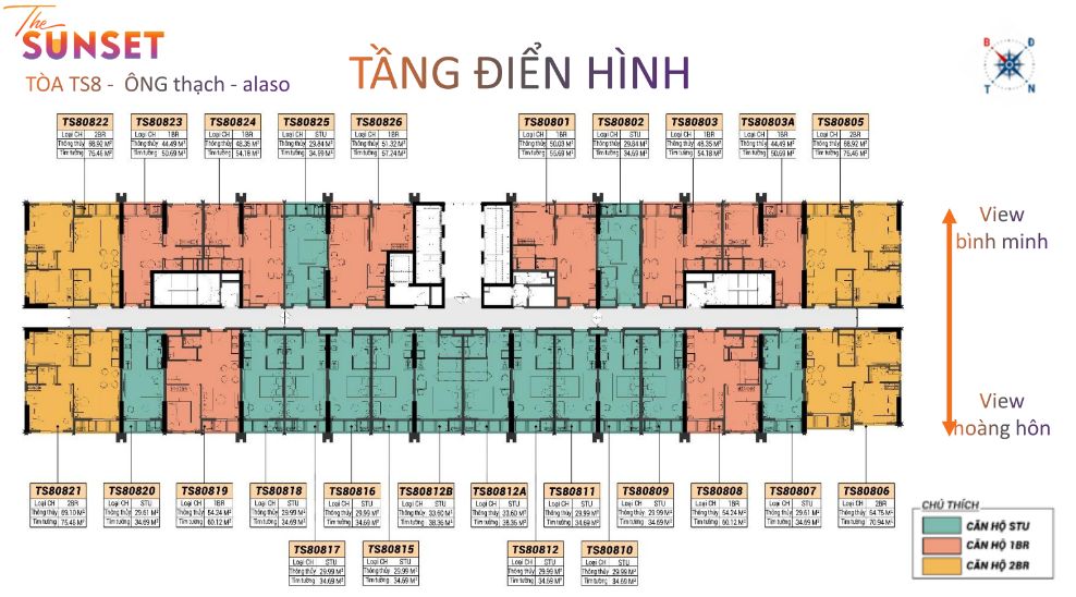 Cho thuê căn hộ TÒA TS8 - ÔNG THẠCH - ALASO The Sunset Phú Quốc - SunGroup