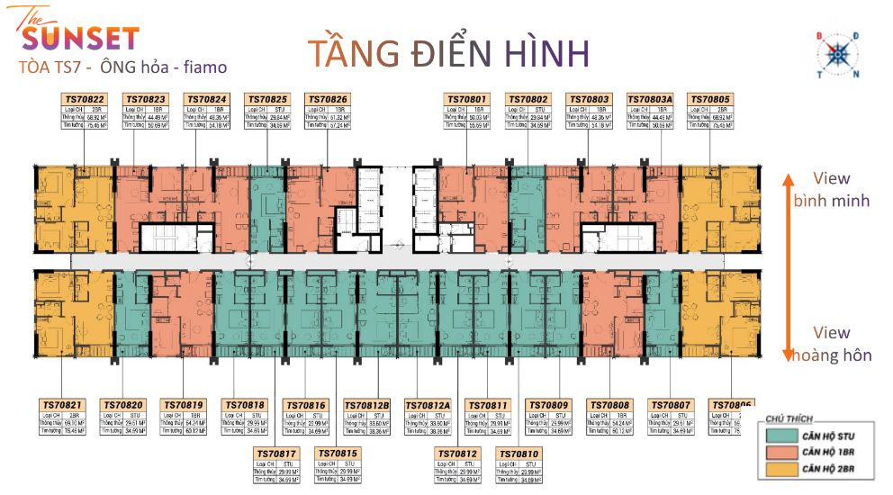 Mặt bằng thiết kế The Sunset Phú Quốc tối ưu trải nghiệm sống nghỉ dưỡng