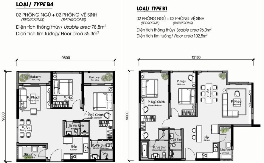 Mặt bằng thiết kế Meyhomes Hoàng Mai