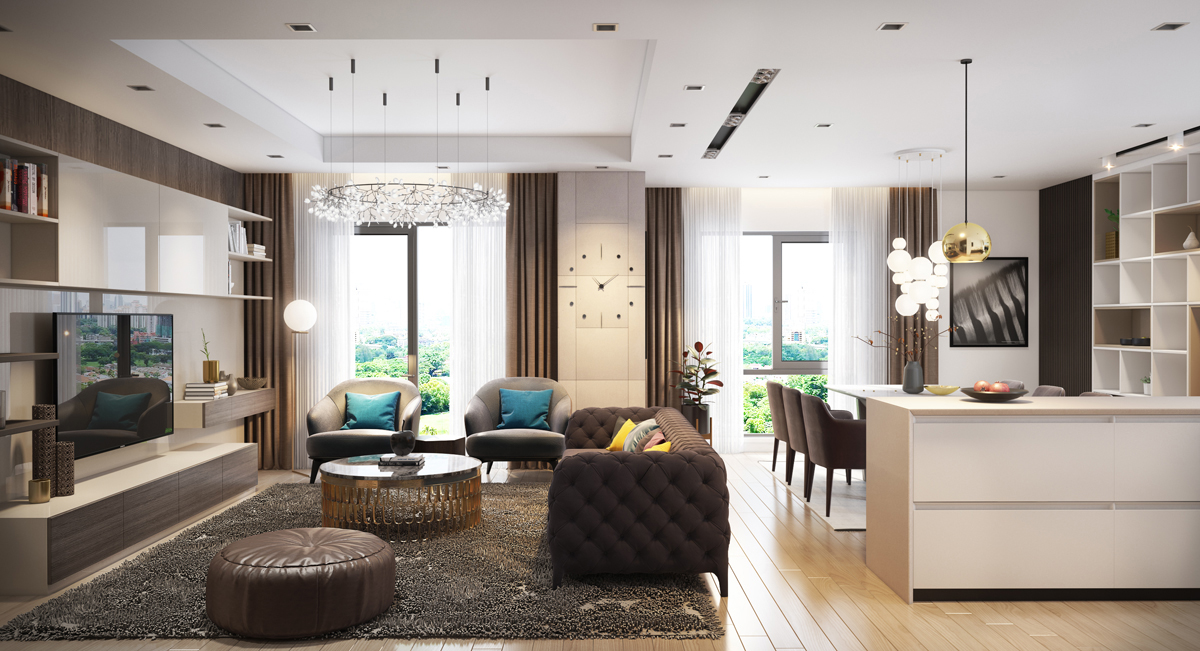 thiết kế căn hộ tại Sunshine Riverside