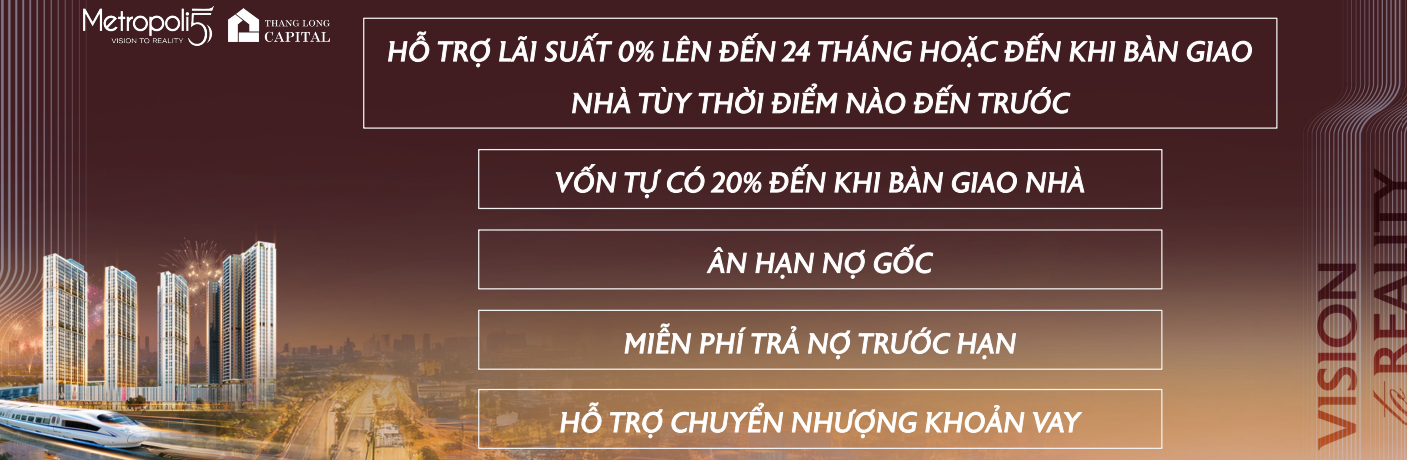 Tiến độ thanh toán Metropoli5 Nam An Khánh
