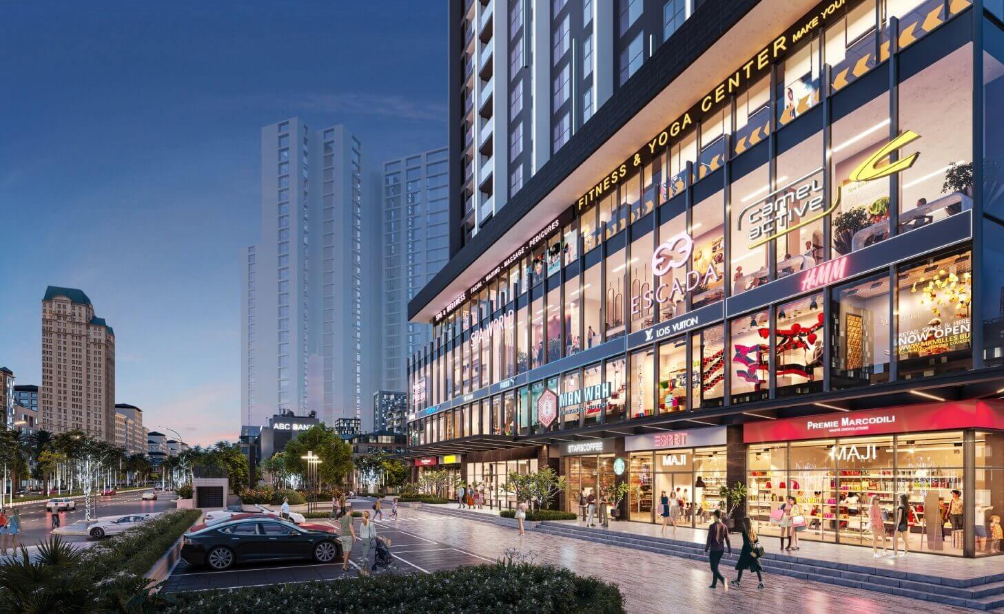 Cho thuê shophouse chân khối đế Mandarin Garden 3 Yên Sở